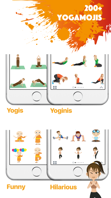YOGAMOJI - Yoga Emojis & Stickers Keyboard Screenshot 2