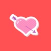 Heart Message Stickers