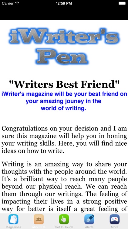 iWriter's Pen Magazine