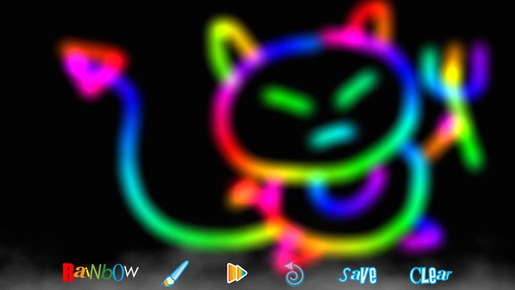 RainbowDoodle - Animated rainbow glow effect screenshot-0