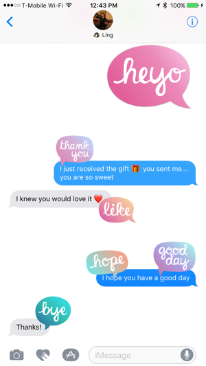 Heyo - Beautiful Handwritten Color Speech Bubble(圖3)-速報App