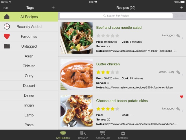 Oregano Recipe Manager