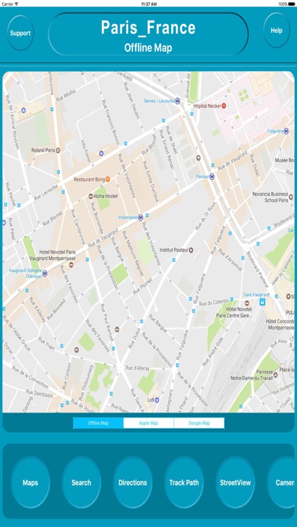 Paris France Offline City Maps with Navigation