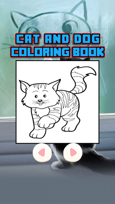 Cat and Dog Coloring Pages - Drawing Game for Kids screenshot 3