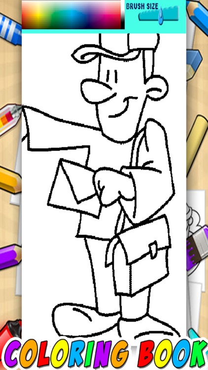 Hero Postman Game Coloring Page Free For Kids