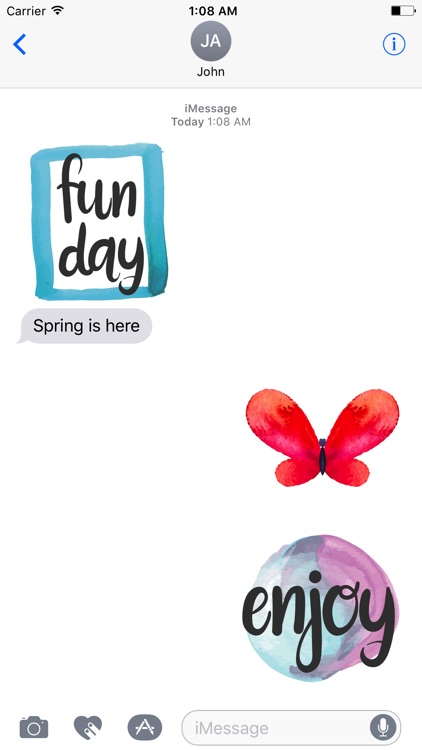 Watercolor Butterflies Sticker Pack