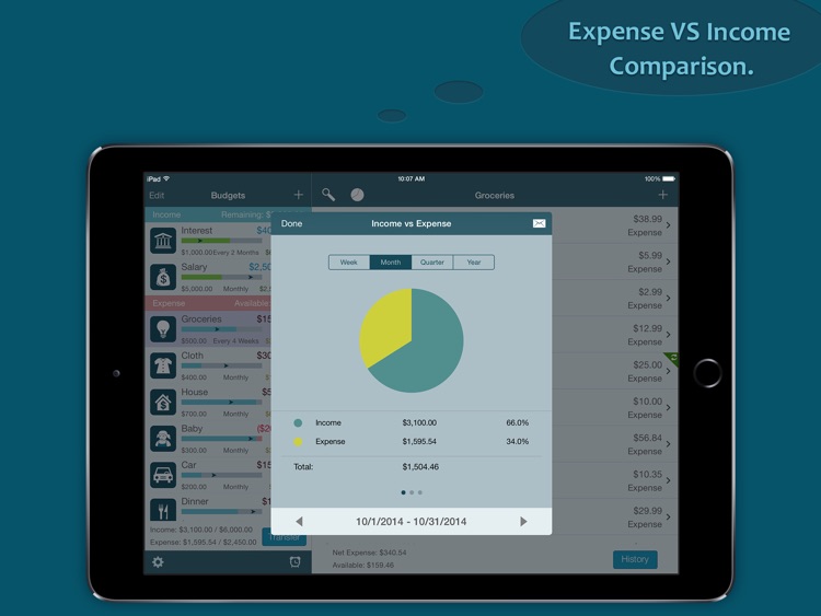 Best Budget for iPad - Money Saver and Expense Log