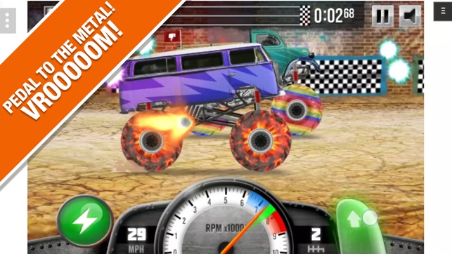 Racing Monster Trucks - Drag Racing Game