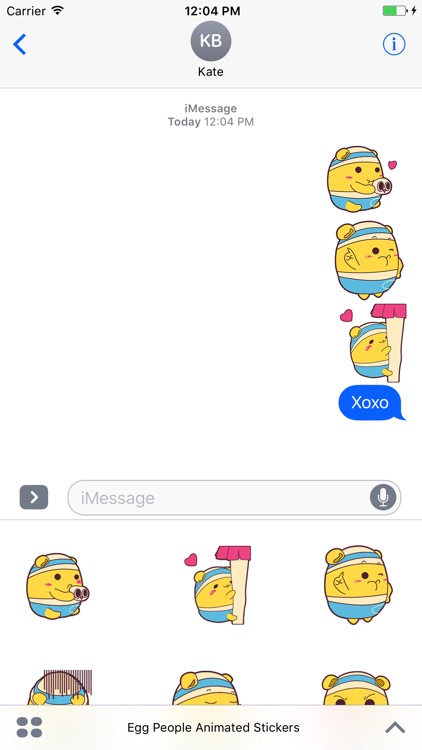 Egg People Animated Stickers For iMessage screenshot-3