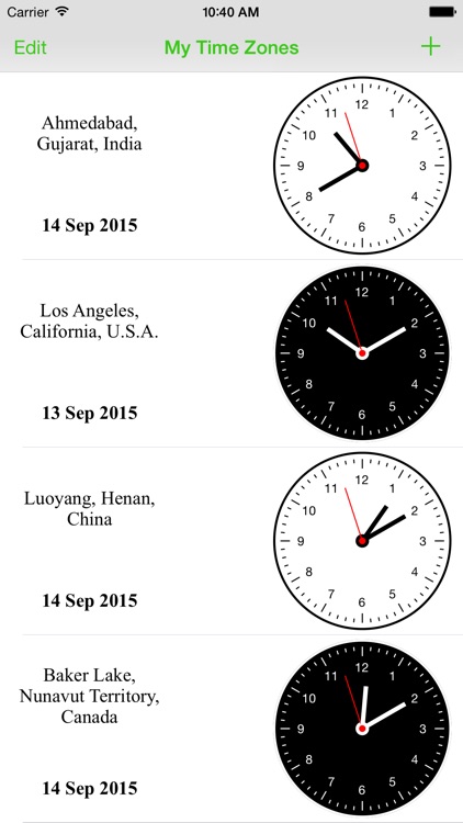World Clock - Easy Time Zone Converter Widget screenshot-3