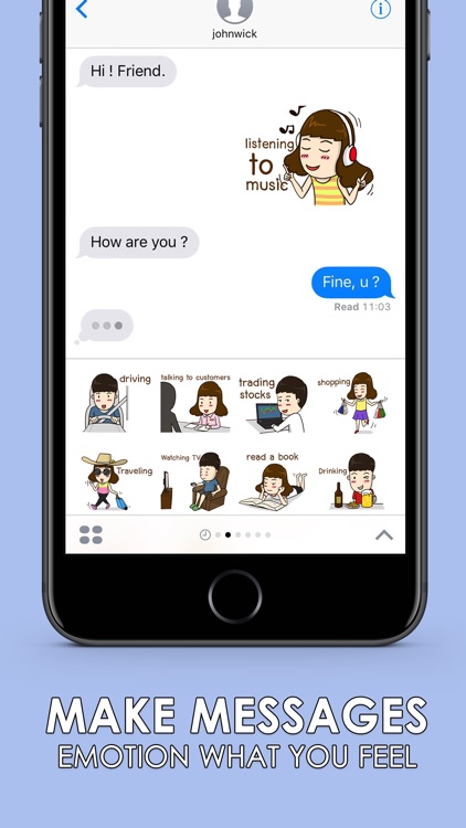 What are you doing? Stickers for iMessage
