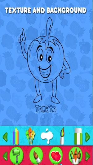 Vegetables Kids Coloring Book Pro(圖4)-速報App