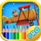 Icon airplane game - coloring airplane pages