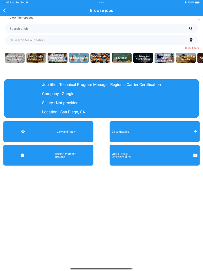 Resume Builder  Job finder