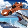 Angry Shark Flying Car Shooting