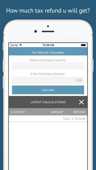 How to cancel & delete Tax Refund Calculator - Tax Free from iphone & ipad 1
