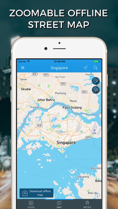 Singapore Travel Guide with Offline Street Map screenshot 4