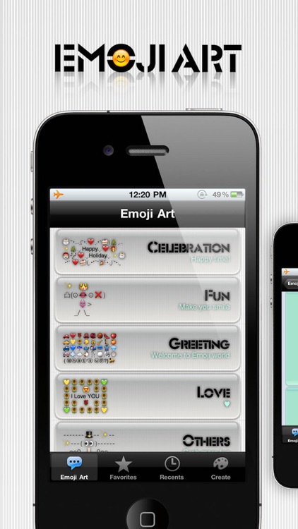 emoji 2 emoticon art - premade MMS/SMS messages
