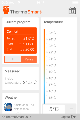 ThermoSmart Mobile screenshot 2