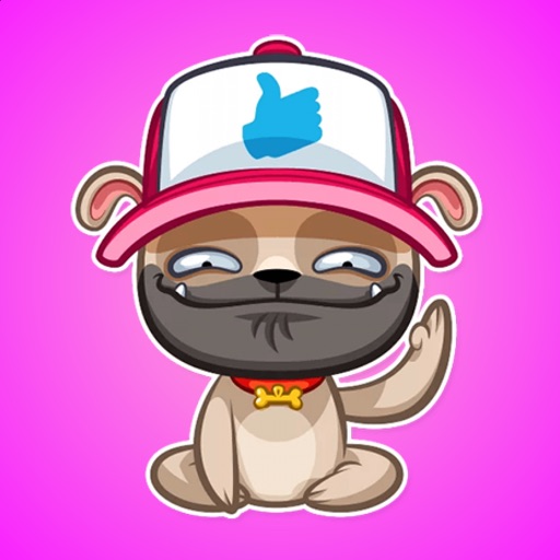 Pug Emotions Stickers Icon