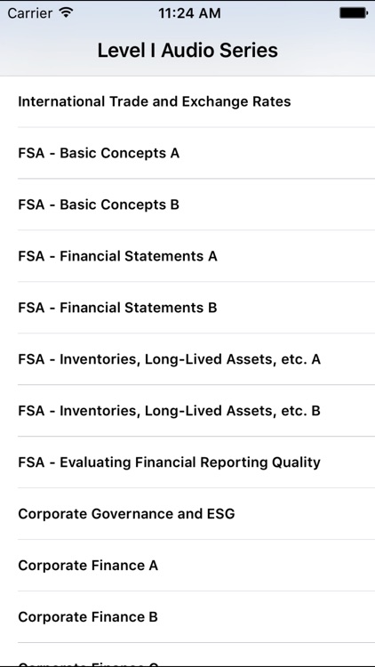 L1 CFA® Exam Audio Series