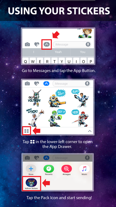 How to cancel & delete Voltron Stickers from iphone & ipad 1