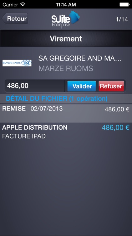 Suite Entreprise Mobile Banque Marze screenshot-3