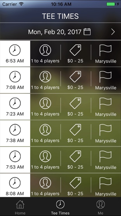 Marysville Golf Tee Times