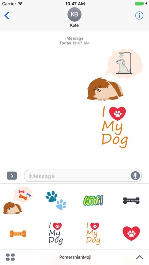 PomeranianMoji - Cute Dog Stickers(圖1)-速報App