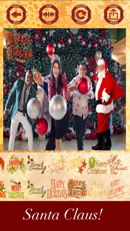 Santa Claus stickers - your photo on Christmas