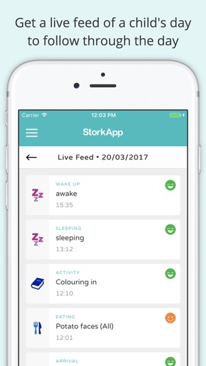 Stork App – Childcare Tracking