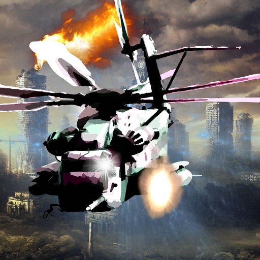 An Explosion Helicopter Air Fighter : Nitro Sky iOS App