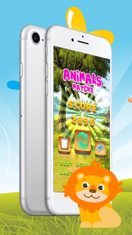 Animals Crush Puzzle - Match 3 Game for kids screenshot-4