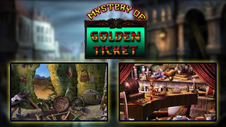 Hidden object: Mystery of golden ticket