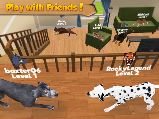 Cat Dog Online Multiplayer Kitten Puppy Sim By Foxie Games Ios United States Searchman App Data Information - roblox earn money hatch over 150 types of pets and