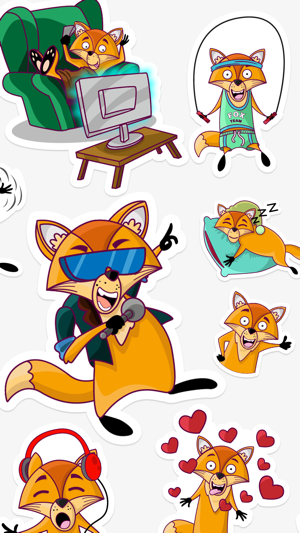 Darwin the Fox Sticker Pack