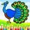 Icon Bird Painting - Coloring Book and Drawing for Kids