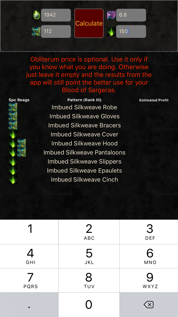 Legion Tailoring Shuffle