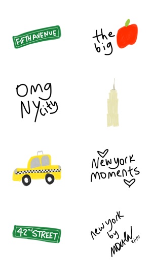 NYC stickers for iMessage, NY photo keyboard emoji(圖3)-速報App