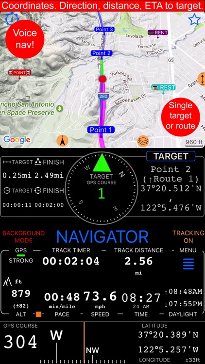 Compass 55. Map & GPS kit. screenshot-3