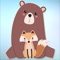 Cute Bear and Fox Animal Sticker Pack