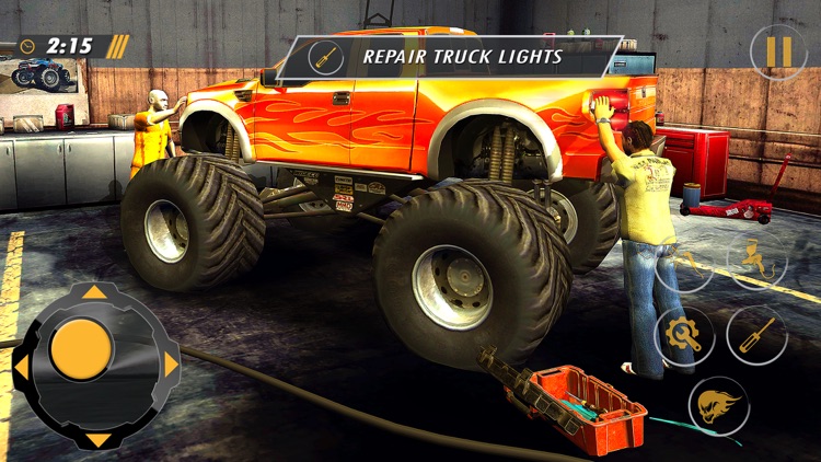 Monster Truck Garage 3d Car Mechanic By Muhammad Janjua