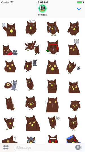 Unique Mr.Owl Stickers(圖2)-速報App