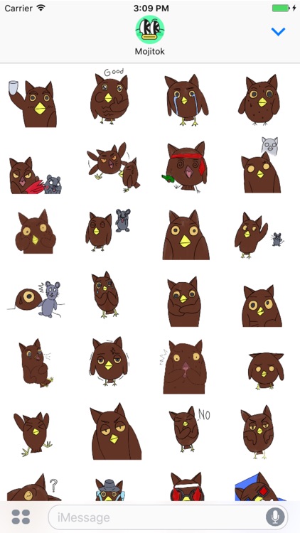 Unique Mr.Owl Stickers