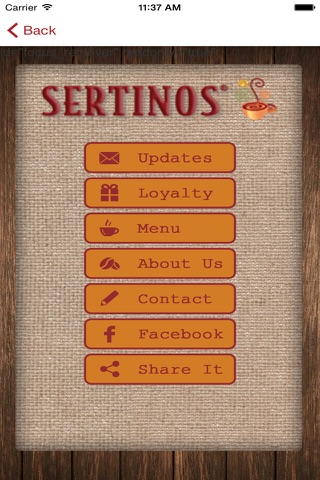 Sertinos Coffee screenshot 3