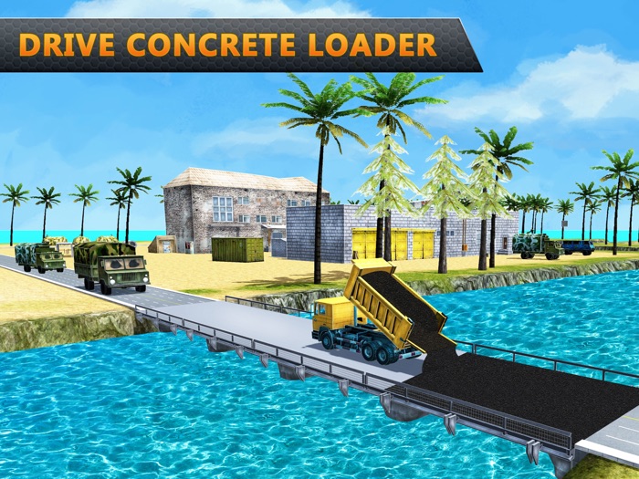 American Army Bridge Construction Truck Simulator