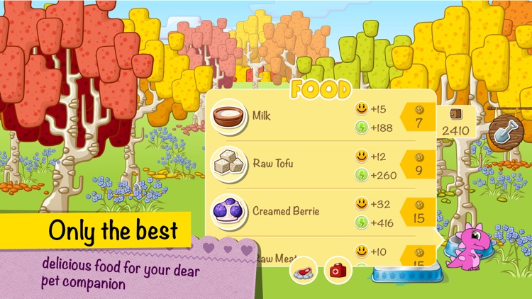 Virtual pet Dino and his farm