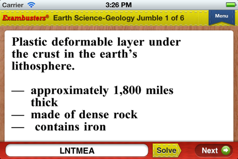 Praxis II Earth Science Flashcards Exambusters screenshot 4