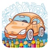 Free Toddlers Coloring Book Game Cars Version