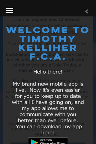 Timothy Kelliher FCA screenshot 2